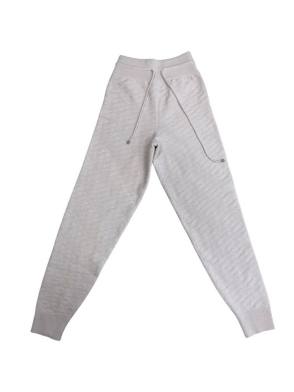 Hermes H Logo Knit Pants Sweatpants Jogging Wool Light Pink